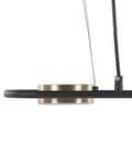 Miniatyrbild 7 av 10: Hängande Lampa Svart Mässing Stål 4 Integrerade LED-ljus Geometrisk Form Belysning Modern Industriell Kök Vardagsrum