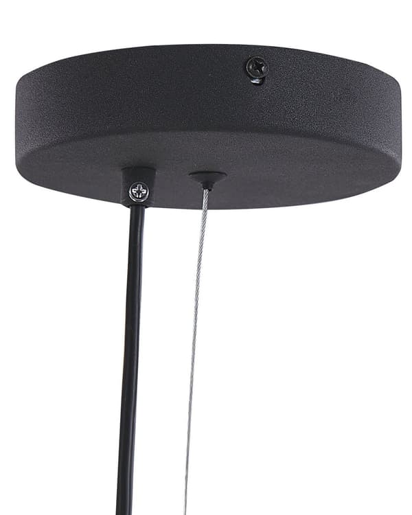 Hängande Lampa Svart Mässing Stål 4 Integrerade LED-ljus Geometrisk Form Belysning Modern Industriell Kök Vardagsrum