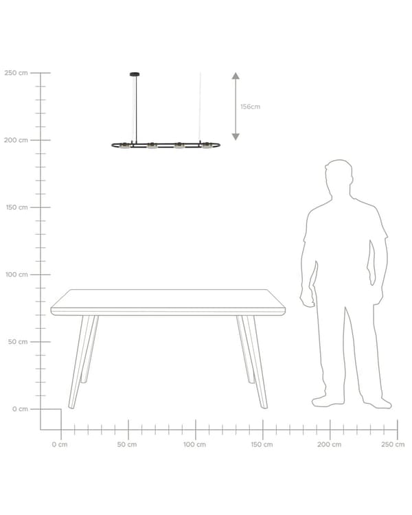 Hängande Lampa Svart Mässing Stål 4 Integrerade LED-ljus Geometrisk Form Belysning Modern Industriell Kök Vardagsrum