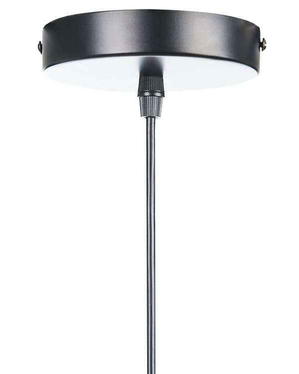 Pendellampa svart bambu trä burskärm justerbar kabel hänglampa Boho Design