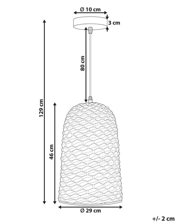 Pendellampa Ljus Trä Bambu Naturlig Handvävd Korgskärm Taklampa Boho-stil