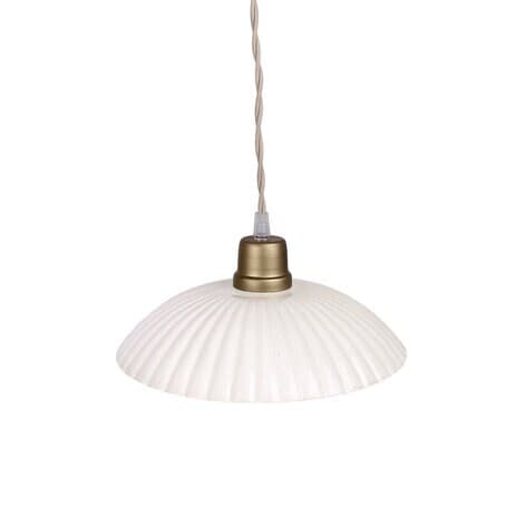 Taklampa Ingrid Antik Vit Stor