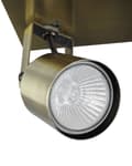 Miniatyrbild 6 av 8: Taklampa med 4 lampor Mässing Metall Svängarm Konformad skärm Spotlight Design fyrkantig skena