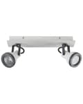 Miniatyrbild 7 av 10: Taklampa Vit och svart Metall Svängarm Konformad skärm Spotlight Design Rektangulär