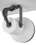 Miniatyrbild 9 av 10: Taklampa Vit och svart Metall Svängarm Konformad skärm Spotlight Design Rektangulär