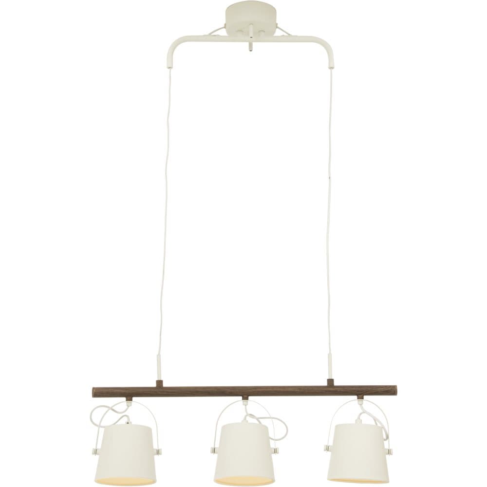 Espresso Taklampa 3:a. Vit/brunt Trä Aneta Lighting