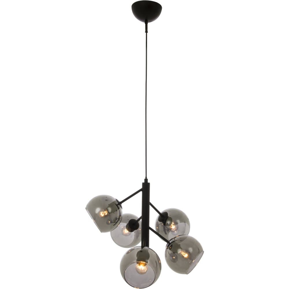 Atom Taklampa, Svart/rök Aneta Lighting