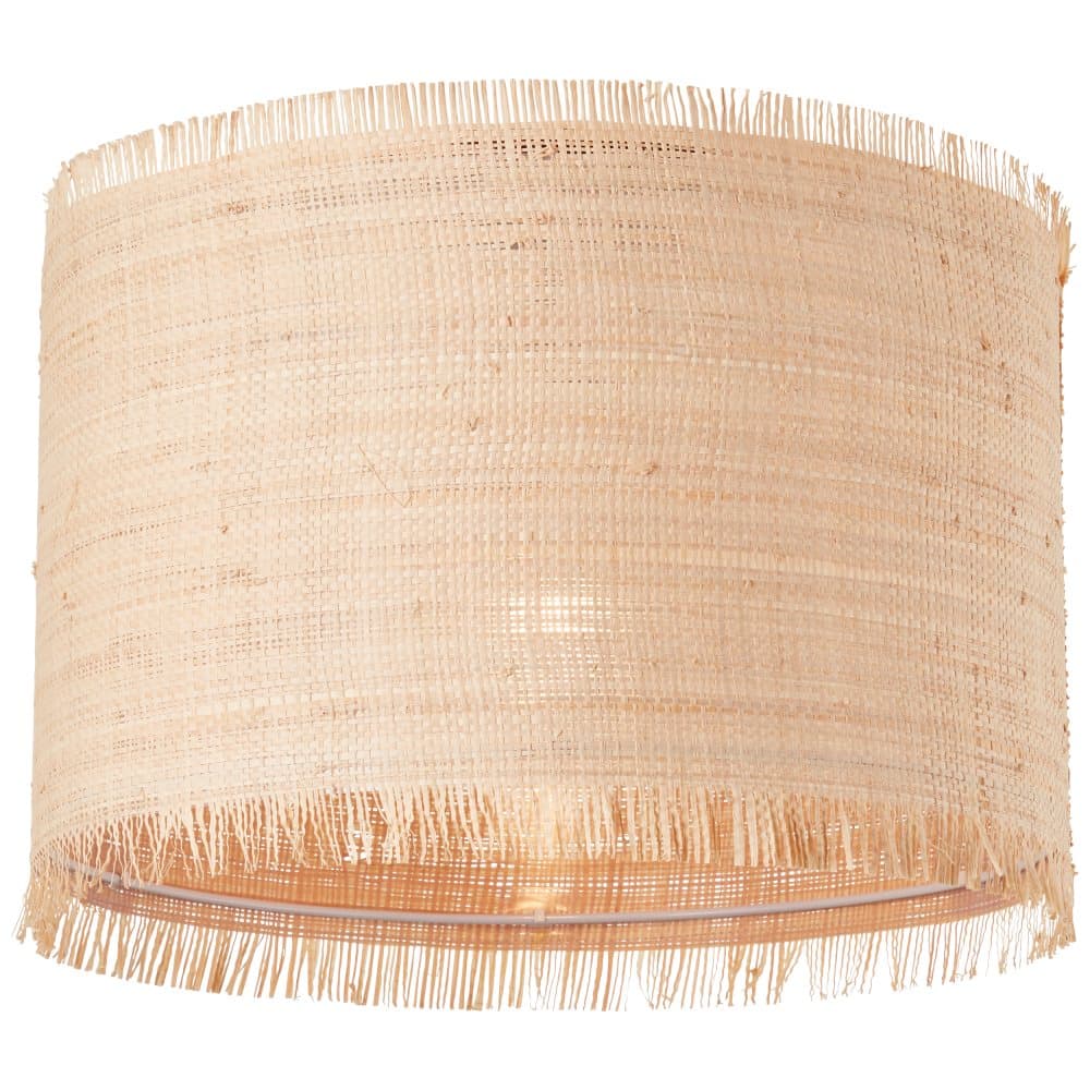 Brilliant Raffy taklampa 29cm natur/svart, metall/sjögräs, 1x A60, E27, 60 W