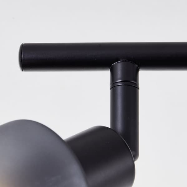 Brilliant Loralie spotlight 2-flamme sort/røget glas, metal/glas, 2x D45, E14, 40 W