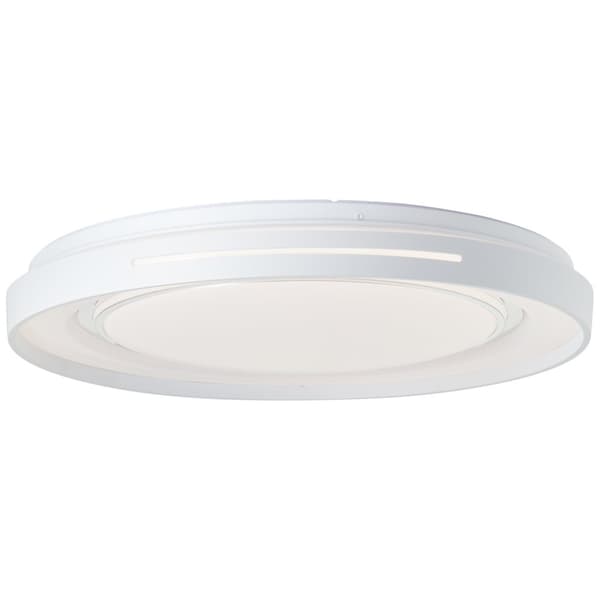 Brilliant Barty LED væg- og loftlampe 48cm hvid/krom, metal/plastik, 1x 30 W LED integreret, (lysstrøm: 2900lm, lysfarve: 3000-6500K)