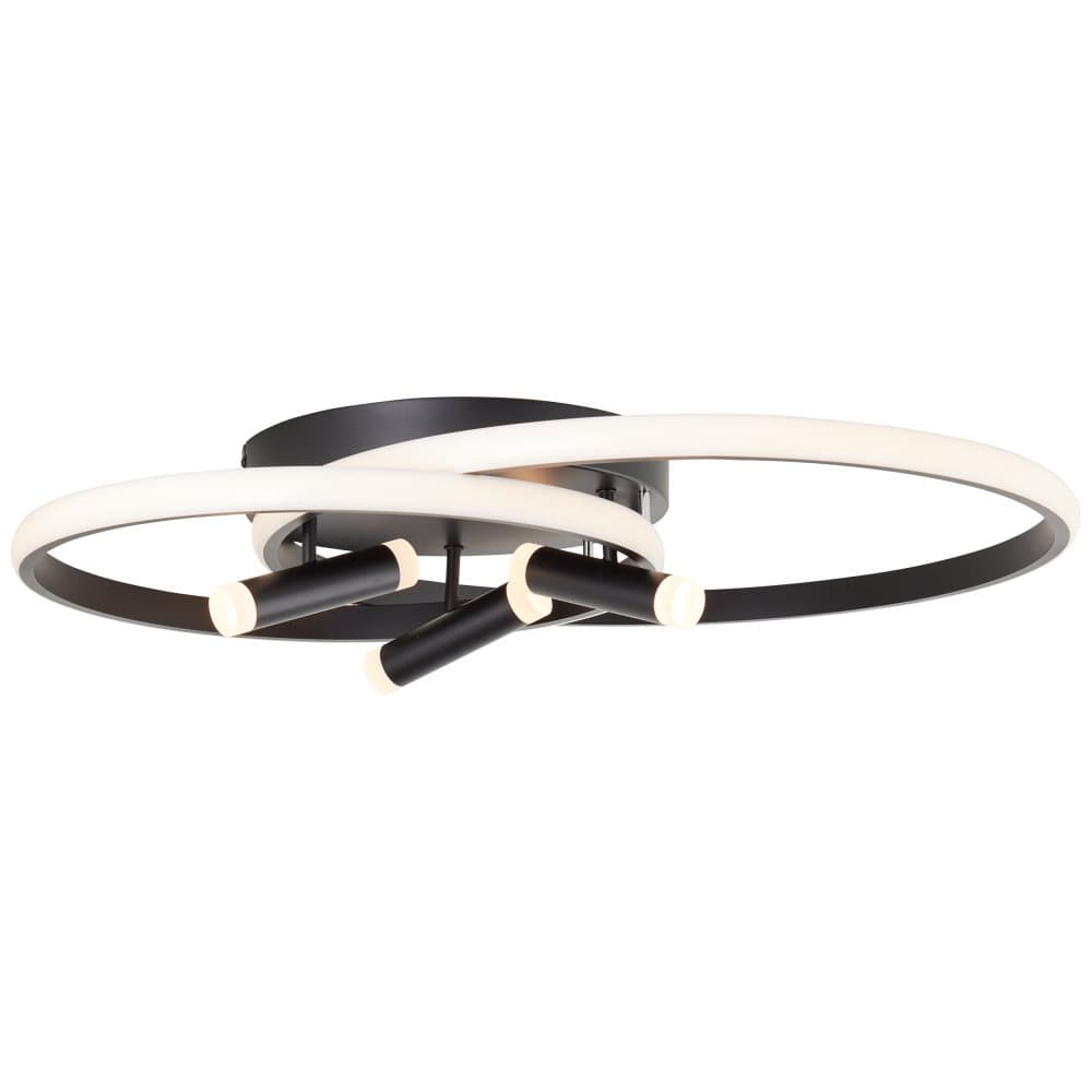 Brilliant Dalida LED-taklampa 71cm svart, metall/plast, 1x 55 W LED integrerad, (ljusflöde: 7000lm, ljusfärg: 3000-6500K)