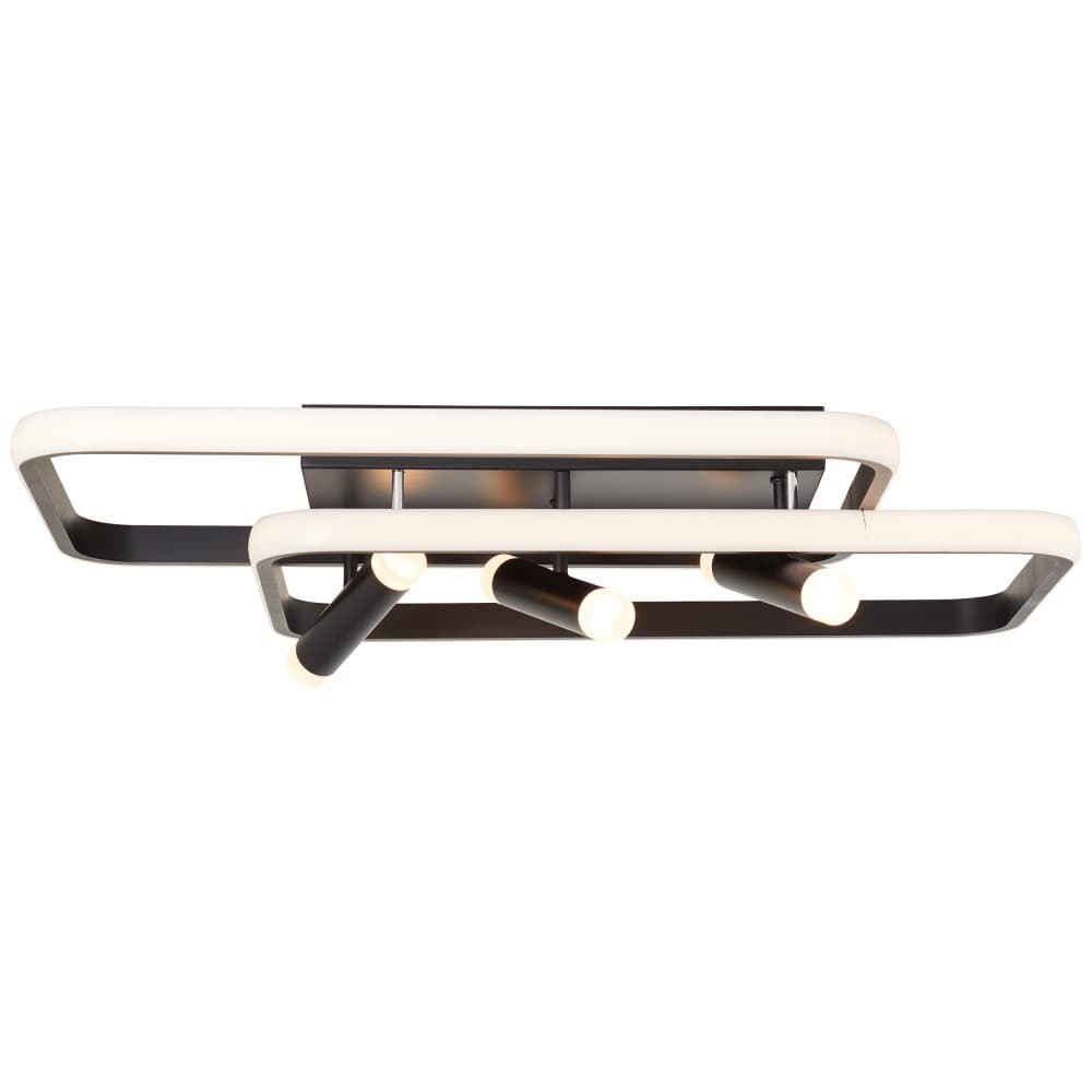 Brilliant Dalida LED-taklampa 66x45cm svart, metall/plast, 1x 54 W LED integrerad, (ljusflöde: 7600lm, ljusfärg: 3000-6500K)