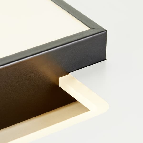 Brilliant Hutson LED loftslampe 80x50cm hvid/sort, metal/plastik, 1x 60 W LED integreret, (lysstrøm: 6800lm, lysfarve: 3000-7100K)