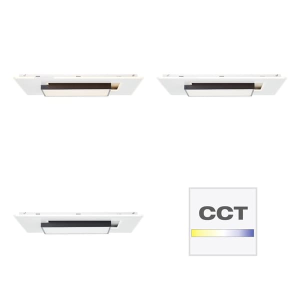 Brilliant Hutson LED loftslampe 80x50cm hvid/sort, metal/plastik, 1x 60 W LED integreret, (lysstrøm: 6800lm, lysfarve: 3000-7100K)