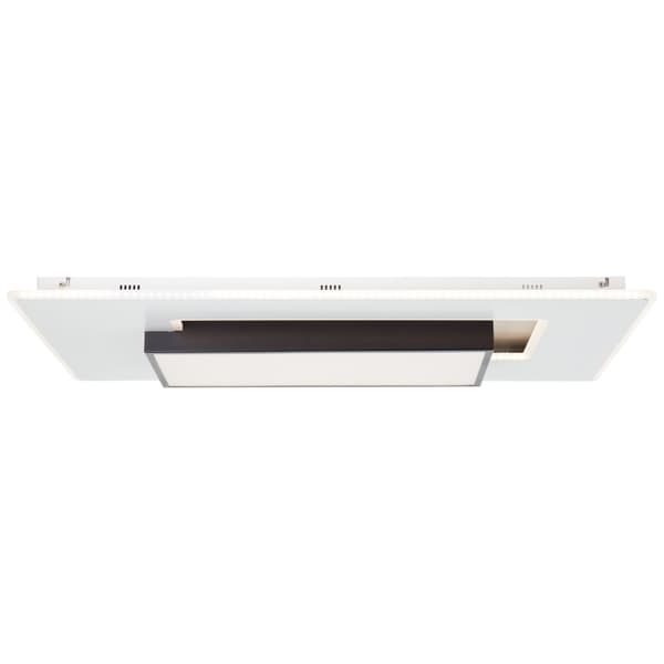 Brilliant Hutson LED loftslampe 80x50cm hvid/sort, metal/plastik, 1x 60 W LED integreret, (lysstrøm: 6800lm, lysfarve: 3000-7100K)