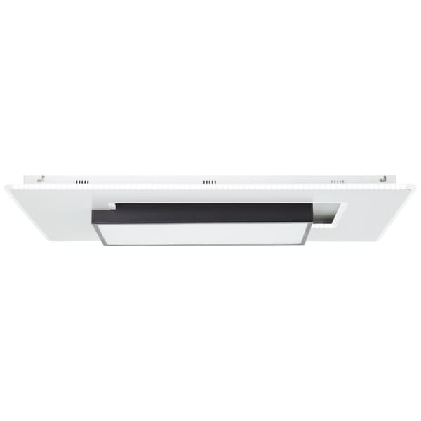 Brilliant Hutson LED loftslampe 80x50cm hvid/sort, metal/plastik, 1x 60 W LED integreret, (lysstrøm: 6800lm, lysfarve: 3000-7100K)