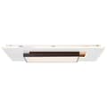 Miniatyrbillede 1 af 6: Brilliant Hutson LED loftslampe 80x50cm hvid/sort, metal/plastik, 1x 60 W LED integreret, (lysstrøm: 6800lm, lysfarve: 3000-7100K)