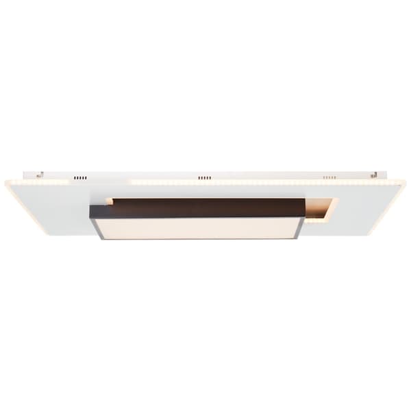 Brilliant Hutson LED loftslampe 80x50cm hvid/sort, metal/plastik, 1x 60 W LED integreret, (lysstrøm: 6800lm, lysfarve: 3000-7100K)