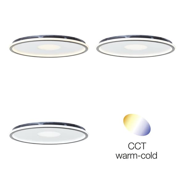 Brilliant Vegas LED loftslampe 50cm hvid/sort, plastik, 1x 44 W LED integreret, (lysstrøm: 5400lm, lysfarve: 3000-6500K)