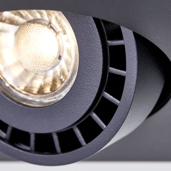 Brilliant Doro LED loftslampe 3-flammer sandsort, metal, 3x LED, GU10, 4,5 W, LED-reflektorlamper inkluderet (lysstrøm: 345lm, lysfarve: 3000K)