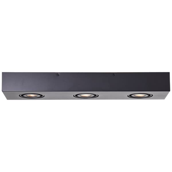 Brilliant Doro LED-taklampa 3-lågor sandsvart, metall, 3x LED, GU10, 4,5 W, LED-reflektorlampor ingår (ljusflöde: 345lm, ljusfärg: 3000K)