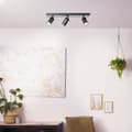Miniatyrbillede 3 af 7: Brilliant Jello LED spot bar 3-flammer mat sort, metal, 3x LED, GU10, 5 W, LED reflektor lamper inkluderet (lysstrøm: 345lm, lys farve: 3000K)