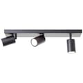 Miniatyrbillede 6 af 7: Brilliant Jello LED spot bar 3-flammer mat sort, metal, 3x LED, GU10, 5 W, LED reflektor lamper inkluderet (lysstrøm: 345lm, lys farve: 3000K)