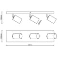 Miniatyrbillede 7 af 7: Brilliant Jello LED spot bar 3-flammer mat sort, metal, 3x LED, GU10, 5 W, LED reflektor lamper inkluderet (lysstrøm: 345lm, lys farve: 3000K)