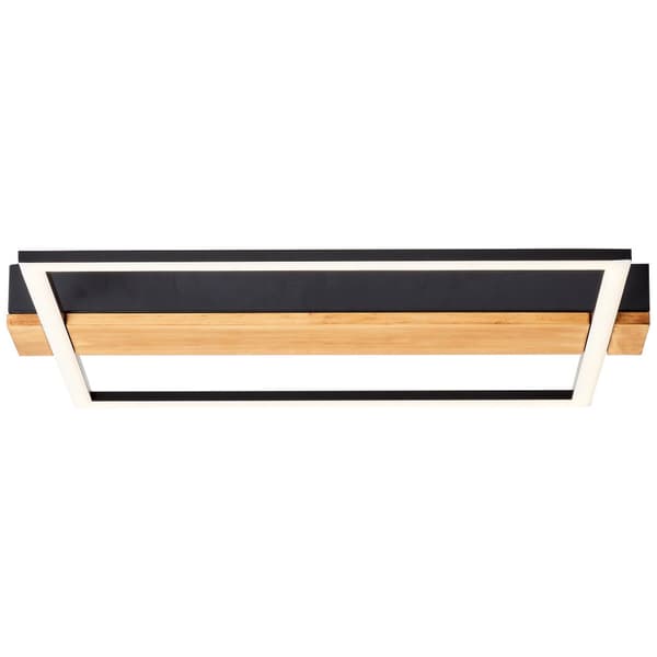 Brilliant Loneos LED kattovalaisin 45x40cm vaalea puu/musta, puu/metalli/muovi, 1x integroitu LED, 24 W, (valovirta: 3000lm, valon väri: 3000K)