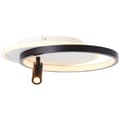 Miniatyrbillede 1 af 7: Brilliant Eunomia LED loftslampe 35x30cm 1-flamme sort/hvid, metal/plastik, 1x LED integreret, 24 W, (lysstrøm: 2500lm, lysfarve: 3000K)