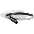 Miniatyrbillede 4 af 7: Brilliant Eunomia LED loftslampe 35x30cm 2-flammer sort/hvid, metal/plast, 1x LED integreret, 30 W, (lysstrøm: 2900lm, lysfarve: 3000K)