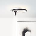 Miniatyrbillede 2 af 7: Brilliant Eunomia LED loftslampe 35x30cm 2-flammer sort/hvid, metal/plast, 1x LED integreret, 30 W, (lysstrøm: 2900lm, lysfarve: 3000K)
