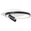Miniatyrbillede 1 af 7: Brilliant Eunomia LED loftslampe 35x30cm 2-flammer sort/hvid, metal/plast, 1x LED integreret, 30 W, (lysstrøm: 2900lm, lysfarve: 3000K)