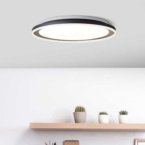 Brilliant Pederson LED kattovalaisin 55cm musta, metalli/muovi, 1x 60 W LED integroitu, (valovirta: 6600lm, valon väri: 3000-6500K)