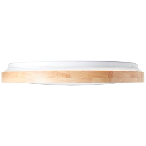 Brilliant Alson LED loftslampe 48cm lys træ/hvid, metal/træ/plast, 1x 32 W LED integreret, (lysstrøm: 3300lm, lysfarve: 3000-6500K)