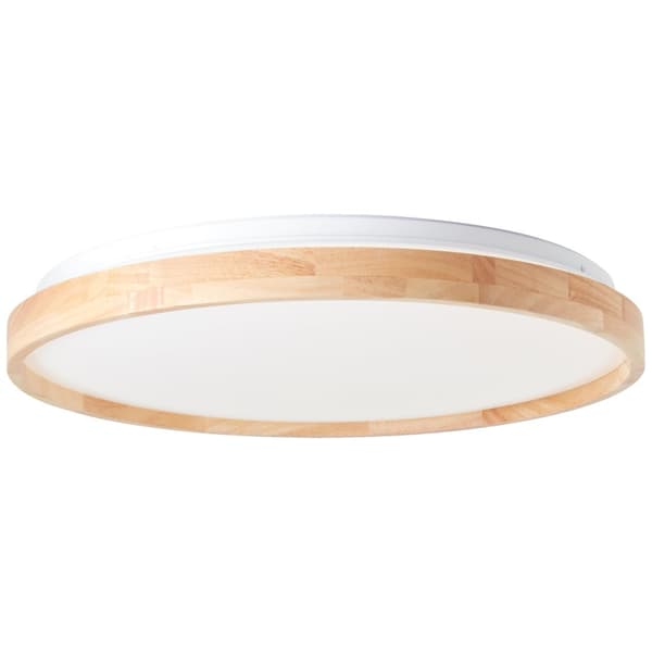 Brilliant Alson LED loftslampe 48cm lys træ/hvid, metal/træ/plast, 1x 32 W LED integreret, (lysstrøm: 3300lm, lysfarve: 3000-6500K)