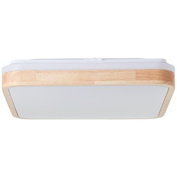 Brilliant Tumeo LED loftslampe 40x40cm lys træ/hvid, metal/træ, 1x LED integreret, 24 W, (lysstrøm: 2400lm, lysfarve: 3000K)