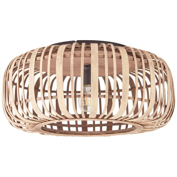 Brilliant Woodrow kattovalaisin 50cm vaaleanruskea, metalli/bambu, 1x A60, E27, 60 W