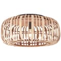 Pikkukuva 1 / 3: Brilliant Woodrow kattovalaisin 50cm vaaleanruskea, metalli/bambu, 1x A60, E27, 60 W