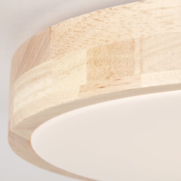 Brilliant Moreen LED loftslampe 34cm træ, træ/plastik/metal, 1x 14 W LED integreret, (lysstrøm: 1300lm, lysfarve: 3000-4500K)