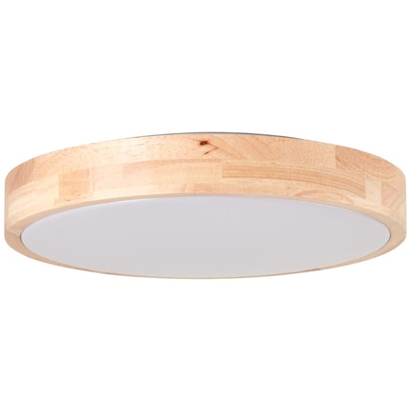 Brilliant Moreen LED loftslampe 34cm træ, træ/plastik/metal, 1x 14 W LED integreret, (lysstrøm: 1300lm, lysfarve: 3000-4500K)