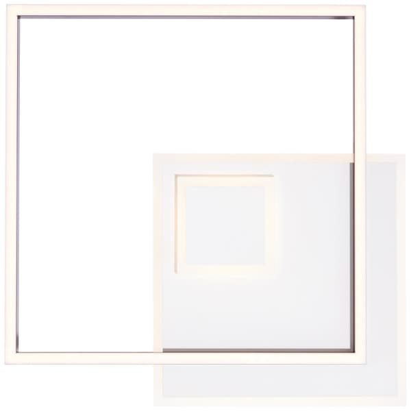 Brilliant Iorgo LED kattopaneeli 44x44cm musta/valkoinen, metalli/muovi, 1x LED integroitu, 40 W, (valovirta: 4300lm, valon väri: 3000K)