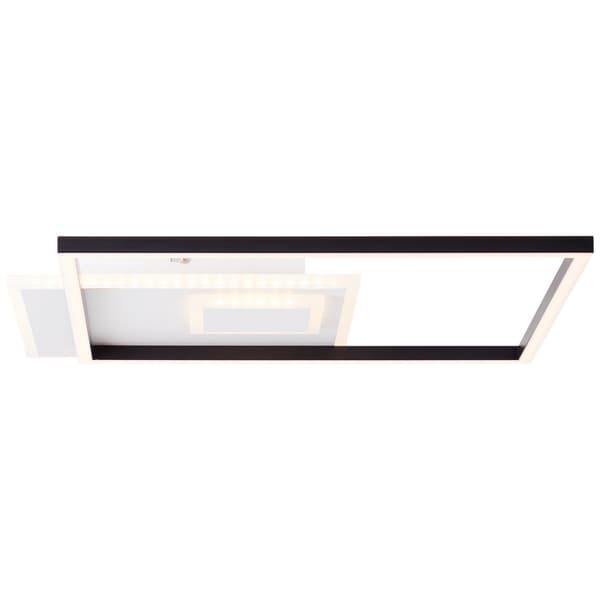 Brilliant Iorgo LED kattopaneeli 44x44cm musta/valkoinen, metalli/muovi, 1x LED integroitu, 40 W, (valovirta: 4300lm, valon väri: 3000K)