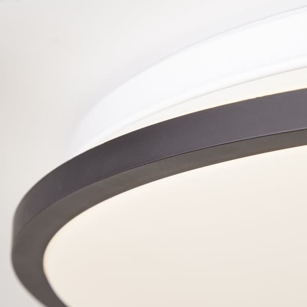 Brilliant Heida LED overflademonteret loftspanel 48cm sort, metal/plast, 1x 30 W LED integreret, (lysstrøm: 3000lm, lysfarve: 3000-6500K)
