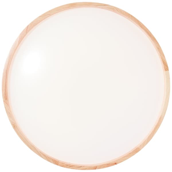 Brilliant Alson LED kattovalaisin 39cm vaalea puu/valkoinen, metalli/puu/muovi, 1x 26 W LED integroitu, (valovirta: 2500lm, valon väri: 3000-4500K)