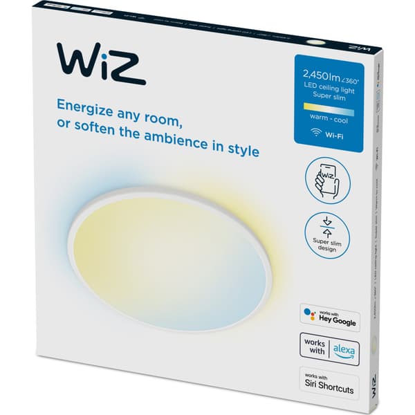 WiZ SuperSlim Taklampe 22W Hvit