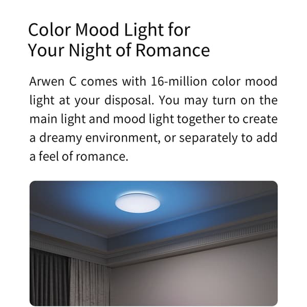 Taklampor Smart LED 550C Färgglad justerbar ljusstyrka Arbeta med Google Home Alexa