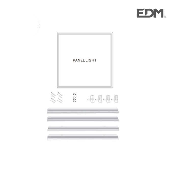 Yta matt krom ram för led panel 60x60x4,2cm edm