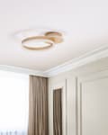 Miniatyrbild 4 av 9: LED Lampa Guld Aluminium Enkel Cirkelring Rund Form Glam Minimalistisk Vardagsrum Sovrum