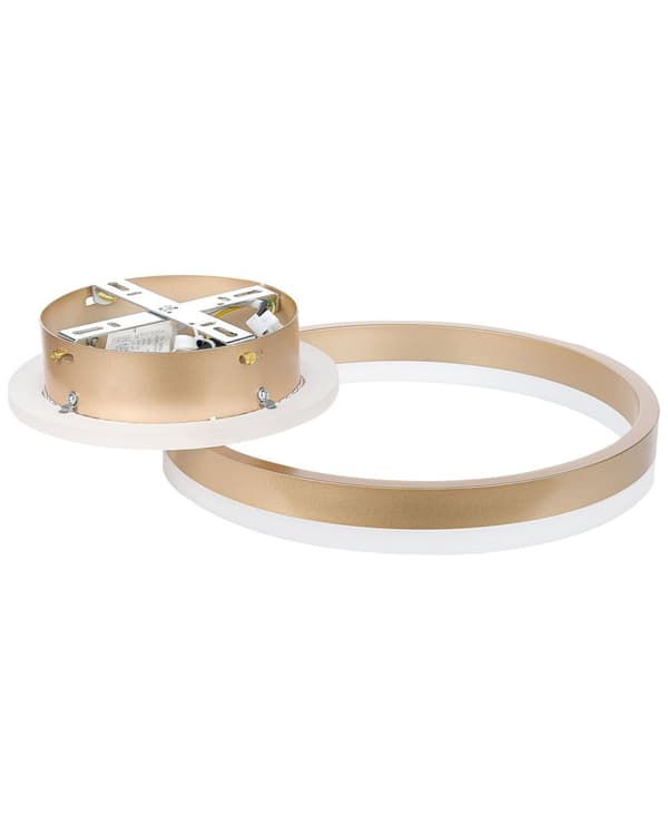 LED Lampa Guld Aluminium Enkel Cirkelring Rund Form Glam Minimalistisk Vardagsrum Sovrum